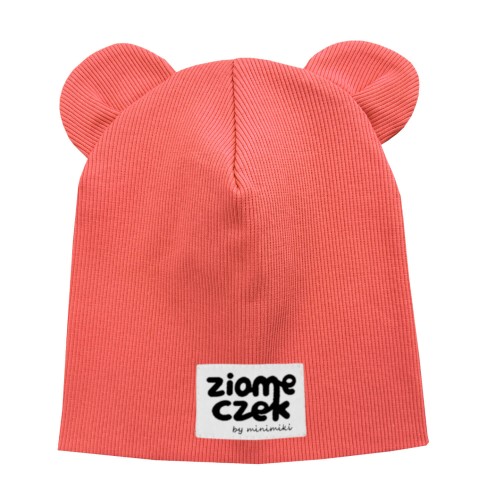 Czapka podwójna z uszkami summer coral ziomeczek Minimiki