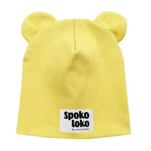 Czapka podwójna z uszkami banan spoko loko Minimiki