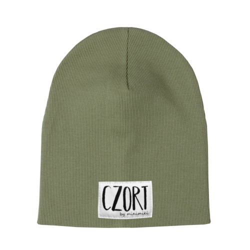 Czapka podwojna prazkowana Minimiki khaki czort