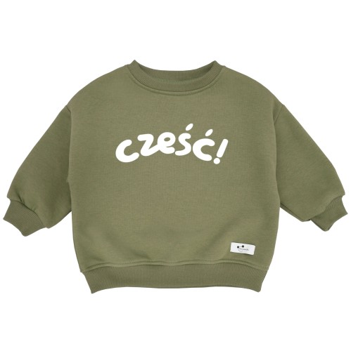 bluza khaki oversize czesc Minimiki