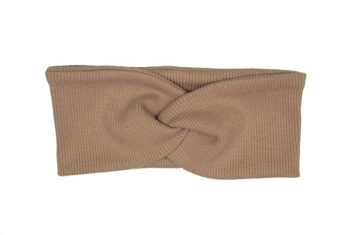Opaska dziewczęca przeplatana cappuccino