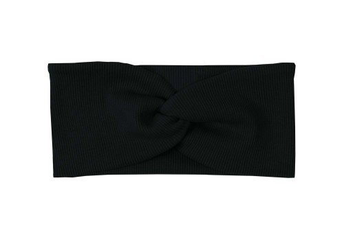 Opaska dziewczęca przeplatana czarna