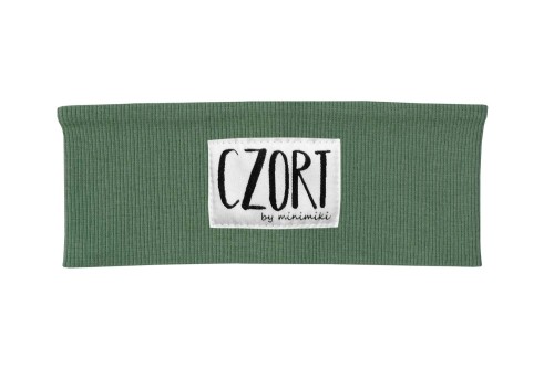 Opaska prążkowana chłopięca brudna mięta Czort