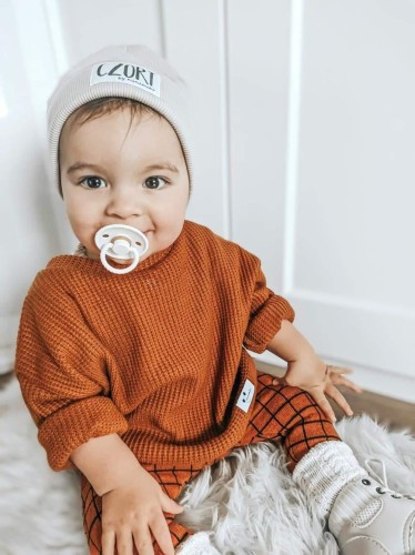 Sweterek oversize rudy