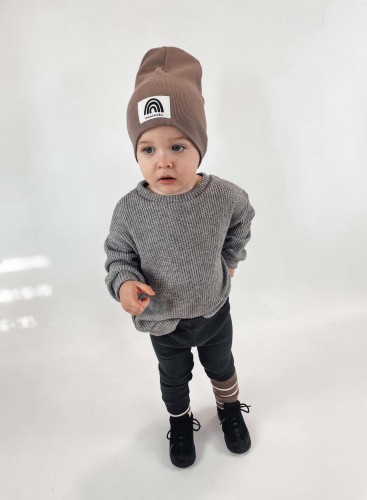 Legginsy dziecięce antracyt