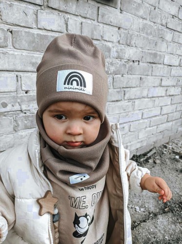 Komin prążkowany szarobrązowy