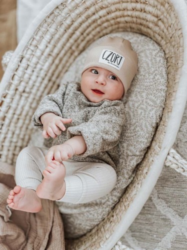 Czapka prążek beanie Czort