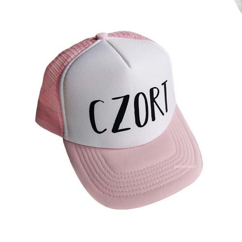 Czapka z daszkiem dziecięca Minimiki Czort różowa