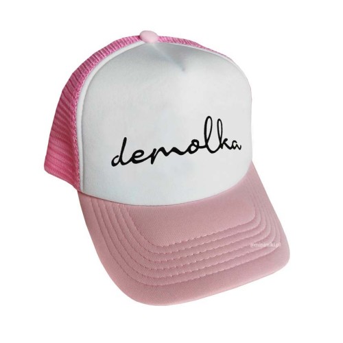 Czapka z daszkiem dziecięca Minimiki Demolka różowa
