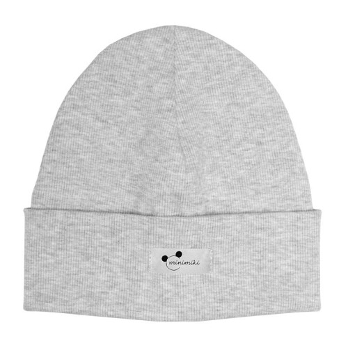 Czapka dziecięca beanie Minimiki szary melanż
