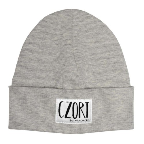 Czapka dziecięca beanie Minimiki melanż ecru Czort