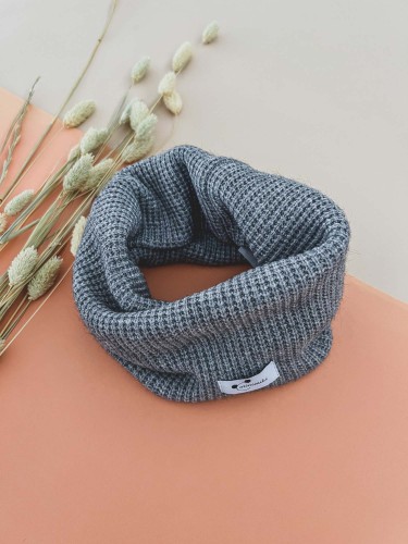 Komin dziecięcy tuba popielaty melanż Minimiki
