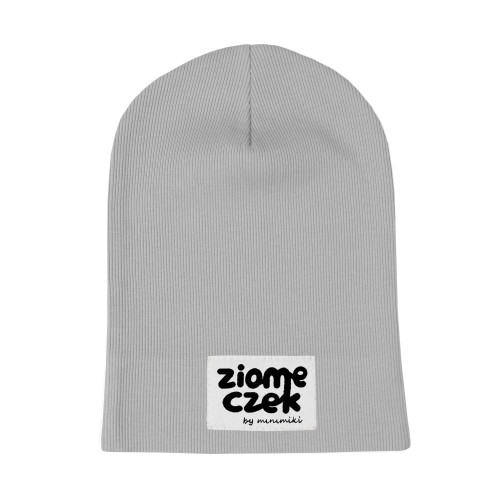 Cienka czapka na wiosnę Minimiki szara Ziomeczek