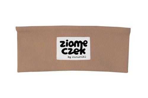 Opaska prążkowana chłopięca cappuccino Minimiki Ziomeczek