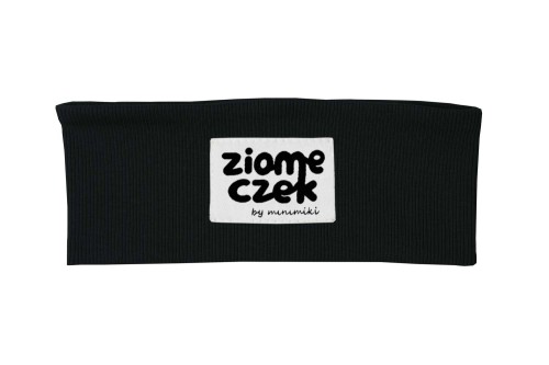 Opaska prążkowana chłopięca czarna Minimiki Ziomeczek