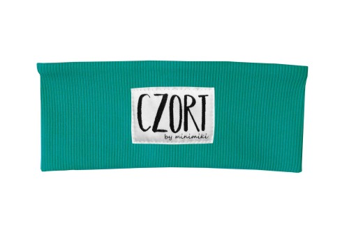 Opaska prążkowana chłopięca Minimiki energiczna zieleń czort