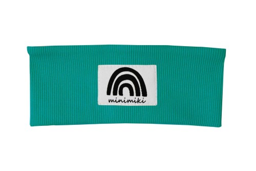 Opaska prążkowana chłopięca Minimiki energiczna zieleń Tęcza