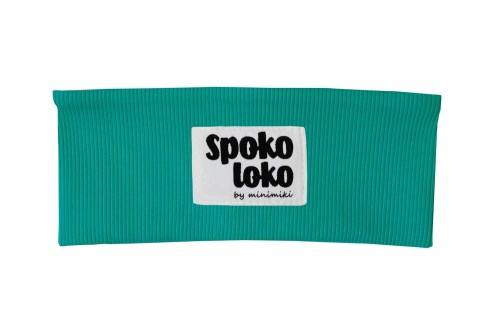 Opaska prążkowana chłopięca Minimiki energiczna zieleń Spoko Loko