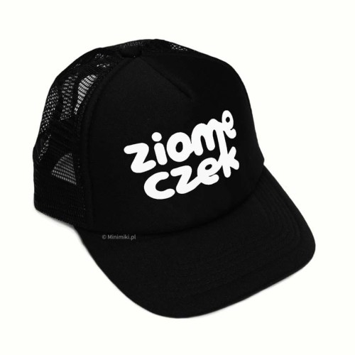Czapka z daszkiem dziecięca Minimiki Ziomeczek czarna