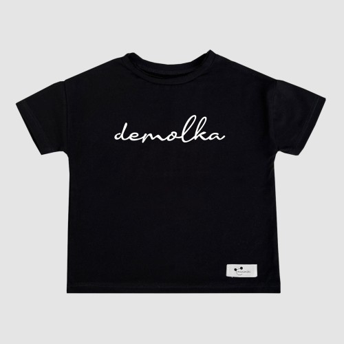 Koszulka oversize Demolka czarna 