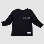 Longsleeve klasyczny czarny Oho!