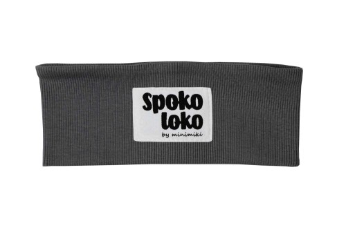 Opaska dziecięca Minimiki antracyt Spoko loko
