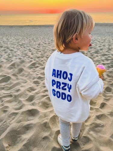 Bluza kremowa Ahoj Przygodo Minimiki