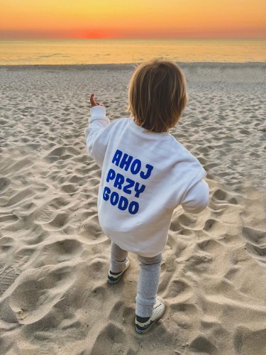 Bluza kremowa Minimiki Ahoj Przygodo