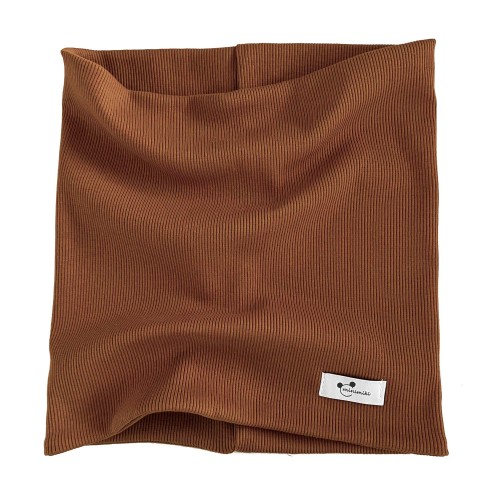 Podwójny komin dziecięcy tuba Minimiki karmelowy