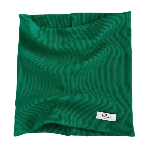 Podwójny komin dziecięcy tuba Minimiki butelkowa zieleń