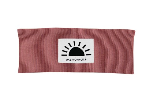 Opaska dziecięca prążkowana Minimiki strawberry cream zachód słońca