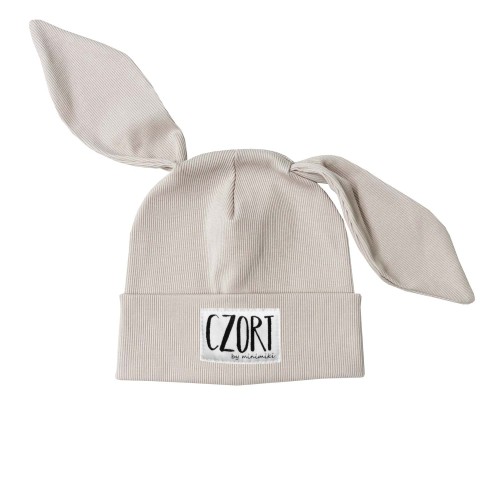 Czapka dziecięca BIBI Minimiki beż czort