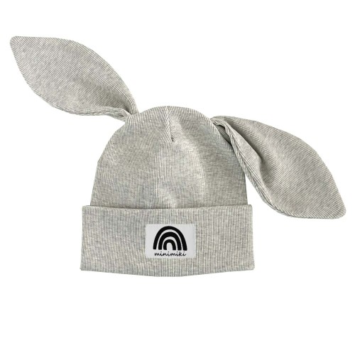 Czapka dziecięca BIBI Minimiki melanż ecru tęcza