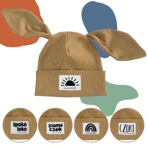 Miodowa czapka prążkowana BIBI - Czort, Ziomeczek i inne metki
