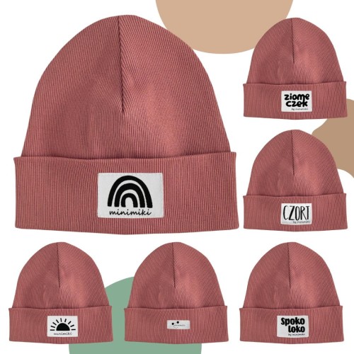 Strawberry cream czapka prążkowana beanie - Czort, Ziomeczek i inne metki 