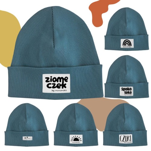 czapka dziecięca beanie arctic blue Minimiki