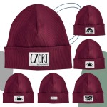 Bordo czapka prążkowana beanie - Czort, Ziomeczek i inne metki
