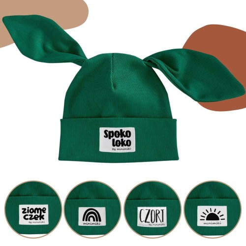 Minimiki czapka dziecięca z uszkami BIBI