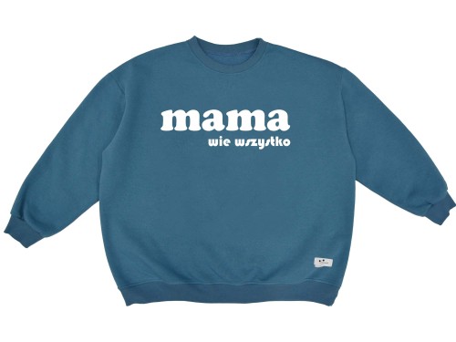 Bluza damska Mama wie wszystko arctic blue
