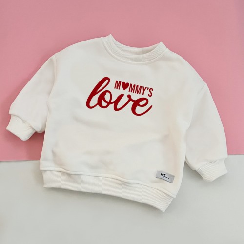 Bluza dziecięca oversize Minimiki walentynkowa Mommy's Love