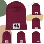 Bordowa cienka czapka prążkowana - Czort, Ziomeczek i inne metki