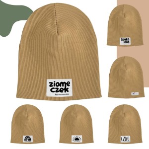  Miodowa czapka prążkowana podwójna - Czort, Ziomeczek i inne metki