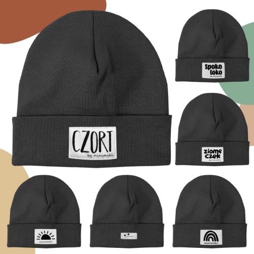 Dziecięca czapka podwójna wywijana beanie Minimiki
