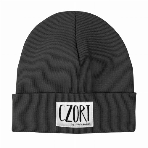 Dziecięca czapka podwójna wywijana beanie Minimiki czort