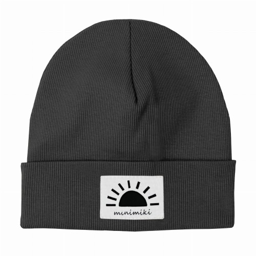 Dziecięca czapka podwójna wywijana beanie Minimiki zachód słońca