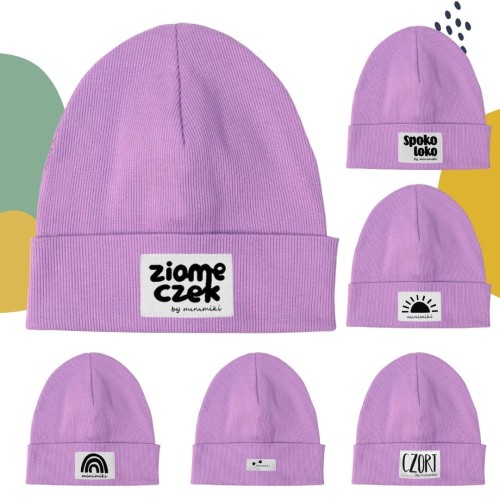 Dziecięca czapka podwójna wywijana beanie Minimiki