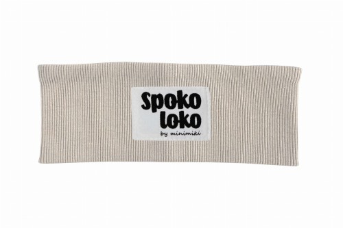 Opaska chłopięca dziewczęca Minimiki jasny beż spoko loko