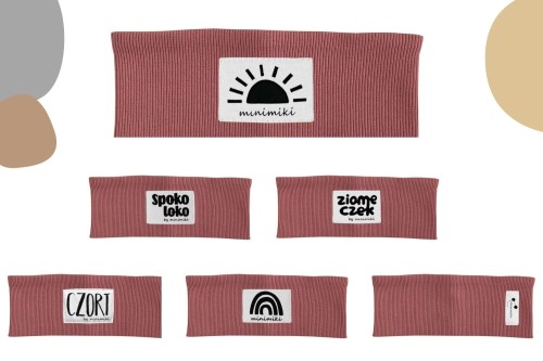 Strawberry cream opaska prążkowana - Czort, Ziomeczek i inne metki