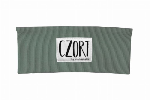 Opaska prążkowana chłopięca Minimiki szałwia Czort