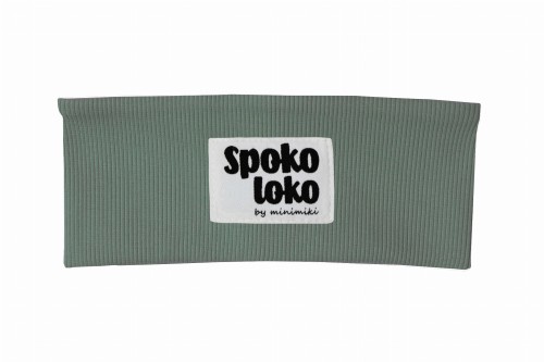 Opaska prążkowana chłopięca Minimiki szałwia Spoko Loko